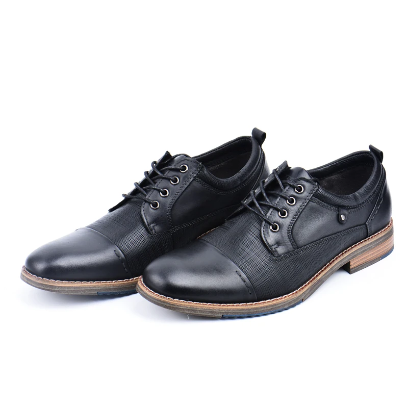 ZFTL New Men dress shoes genuine leather man oxford shoes big size male formal shoes casual men’s business shoes 048