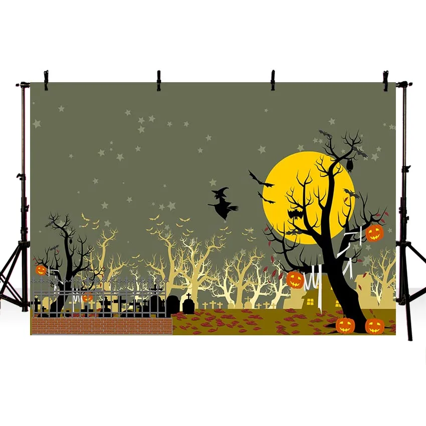 

Photography Backdrops Halloween Photography Background Cloth Studio Pumpkin Lantern Photo Backdrop Digital Photographic Props