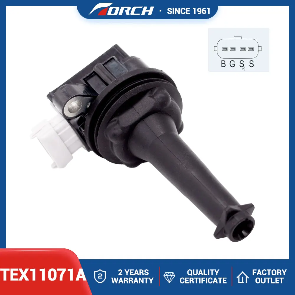 Ignition Coil TEX11071A Replace for 48140 U5037 0221604010 FORD 6M5G12029AA 1371601 VOLVO 8677837 30713417 BERU 0040102055