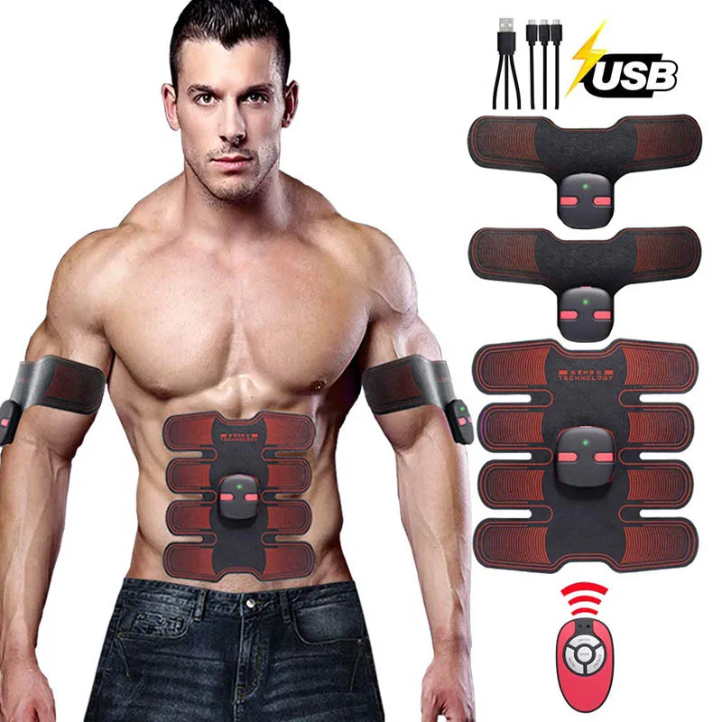 Abs Abdominal Stimulator Estimulador Muscular Muscle Stimulator Abdomen EMS Trainer Home Gym Machine Workout Fitness Equipment