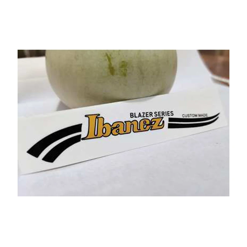 Ibanez guitar head sticker water transfer sticker metal label