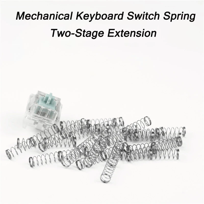 Tweetraps Mechanische Toetsenbord Voorjaar Schakelaar Aangepaste Roestvrij Staal Uitbreiding Reparatie Axis Lente 100 Pcs 53 58 62G mx Schakelaar