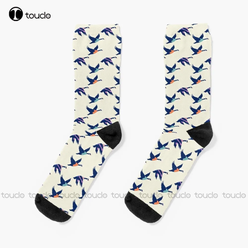 Canada Geese Socks Men'S Slipper Socks Personalized Custom Unisex Adult Teen Youth Socks 360° Digital Print Fashion New