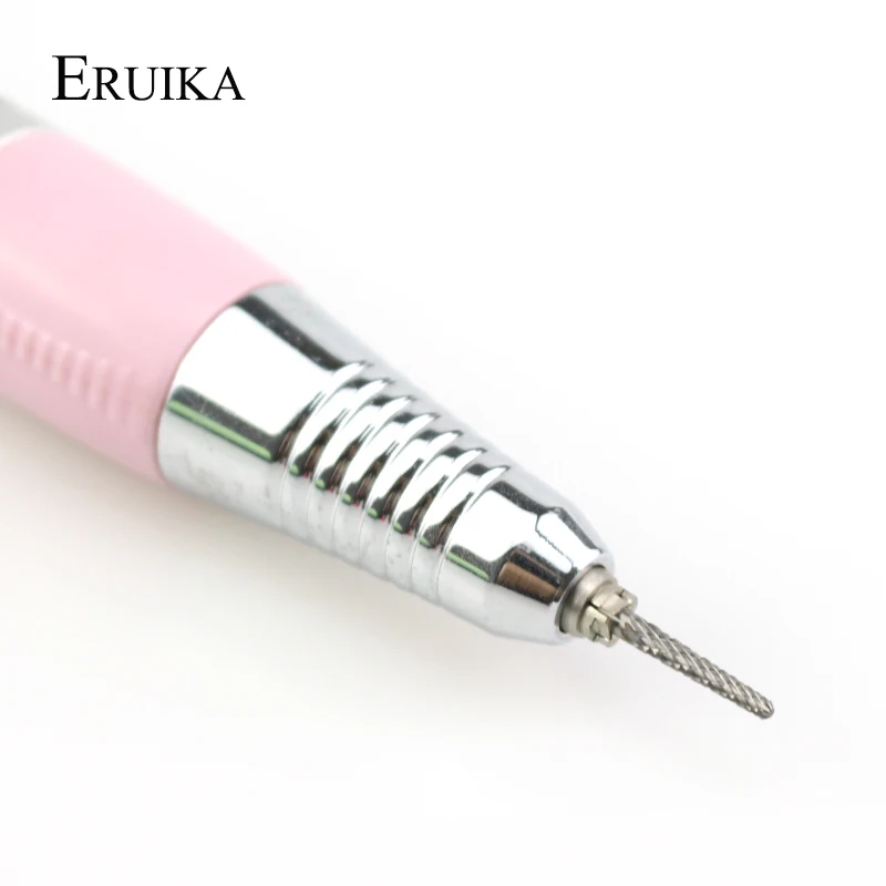 ERUIKA Tungsten Carbide Burrs Nail Drill Bit Milling Cutter for Manicure Remove Nail Gel Bur Electric Drill Machine Accessory