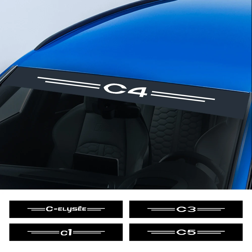 Car Windshield Sticker For Citroen C1 C2 C3 C4 C4L C5 C6 C8 C-ELYSEE VTS Xsara C-Crosser Berlingo Jumpy Nemo Auto Accessories