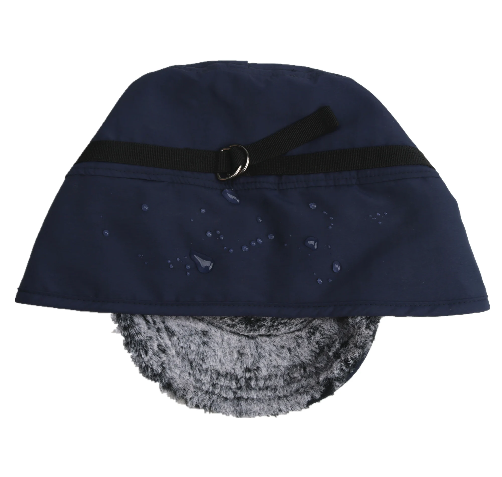 Connectyle Mens Women Winter Hat Waterproof with Brim Plush Inner Lining Warm Earflap Hat Faux Fur Male Female Ski Baseball Cap