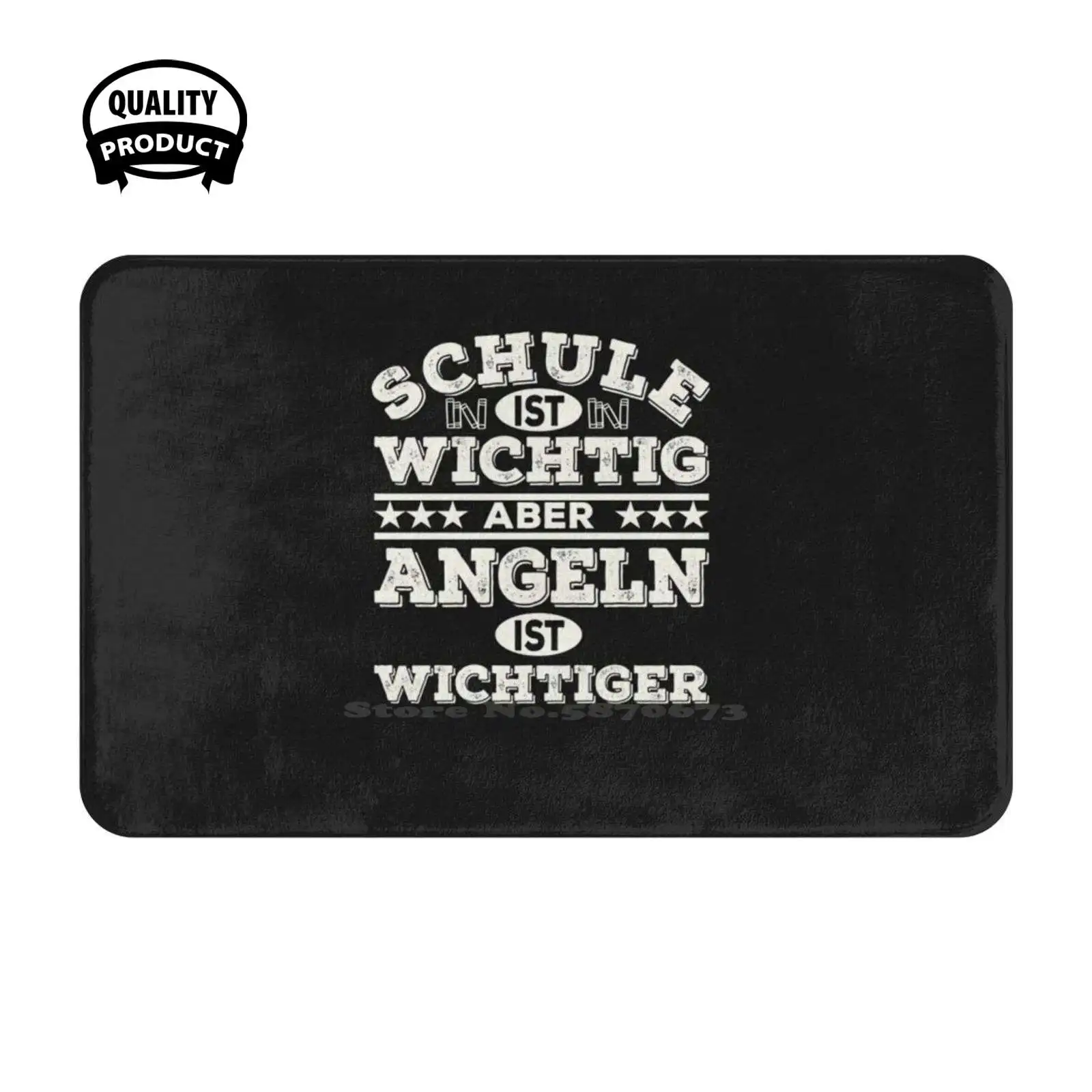 Angeln Fischen Schule Soft Cushion Home Carpet Door Mat Car Rug Spruch Angeln Fischen Lustiger Spruch Fliegenfischen Angler