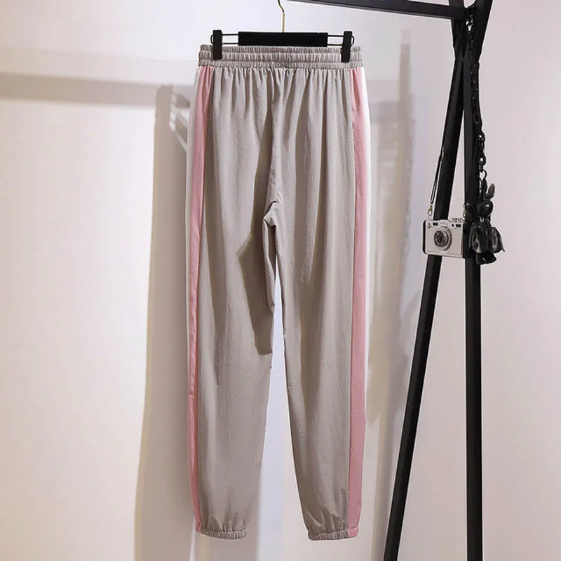 150Kg Plus Size Women\'s Bust 157cm Spring Fashion Slimming Casual Workwear Two-Piece Suit Pink 6XL 7XL 8XL 9XL 10XL Loose Sets