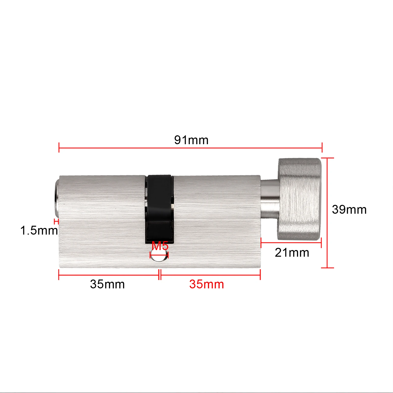 GARLLEN T35/35 T40/40 T45/45 Daumen Drehen Zylinder Euro Barrel Türschloss UPVC Anti Pick anti Bohrer Extra Schlüssel Hohe Sicherheit