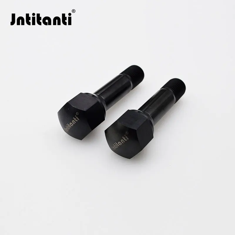 Jntitanti  Gr5 titanium wheel bolt M14*1.5*52--87mm for Ferrari and  Maserati  1piece