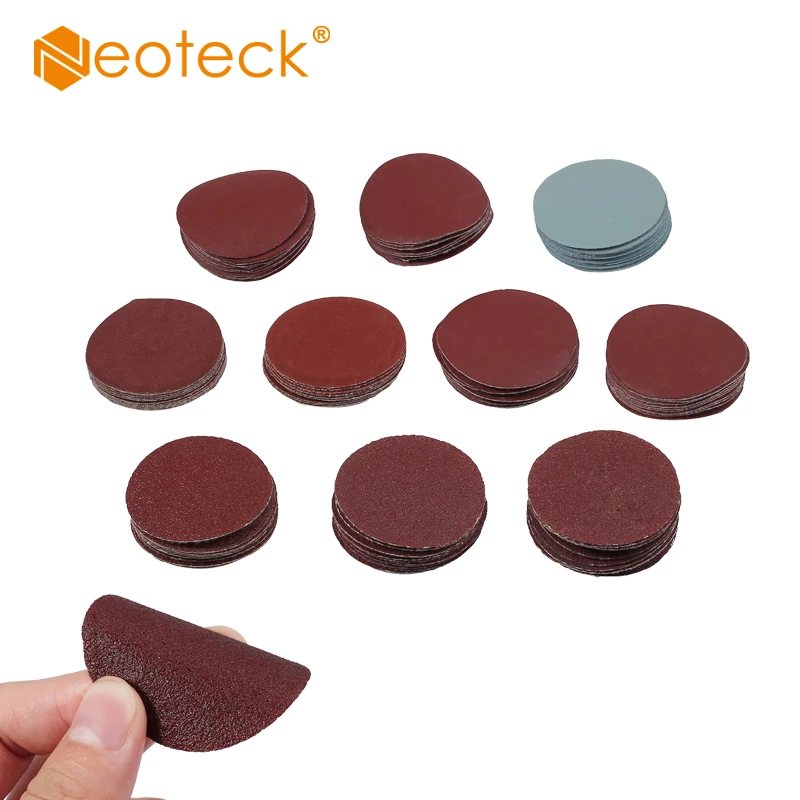 

Neoteck 100pcs 2'' 50mm Sanding Discs Pads 80 - 3000 Grit Hook/Loop Sandpaper Sander Disc 8 Round Sanding Polishing Pad