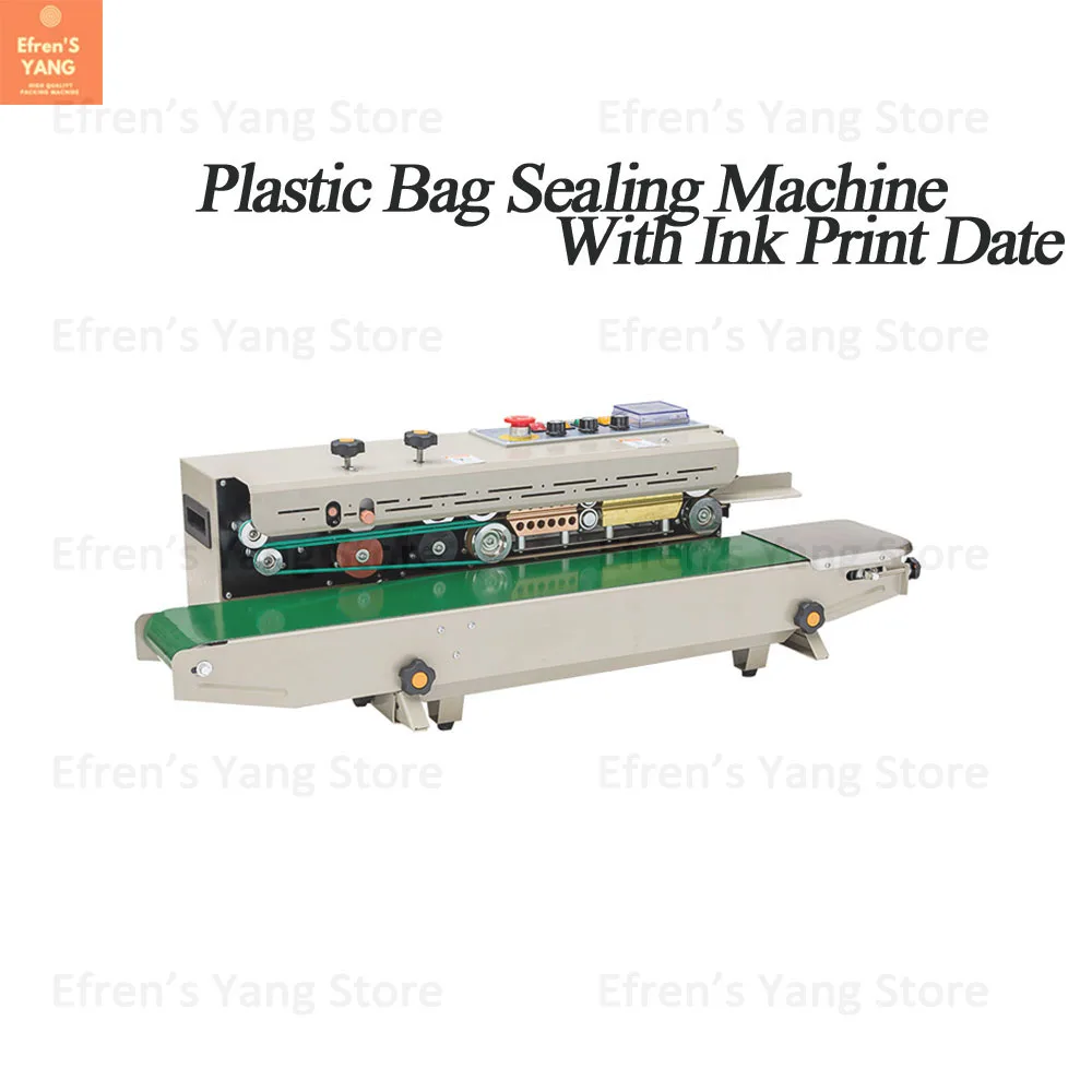 FRD1000-máquina de sellado de bolsas de plástico, semiautomática, máquina de sellado de tinta de película