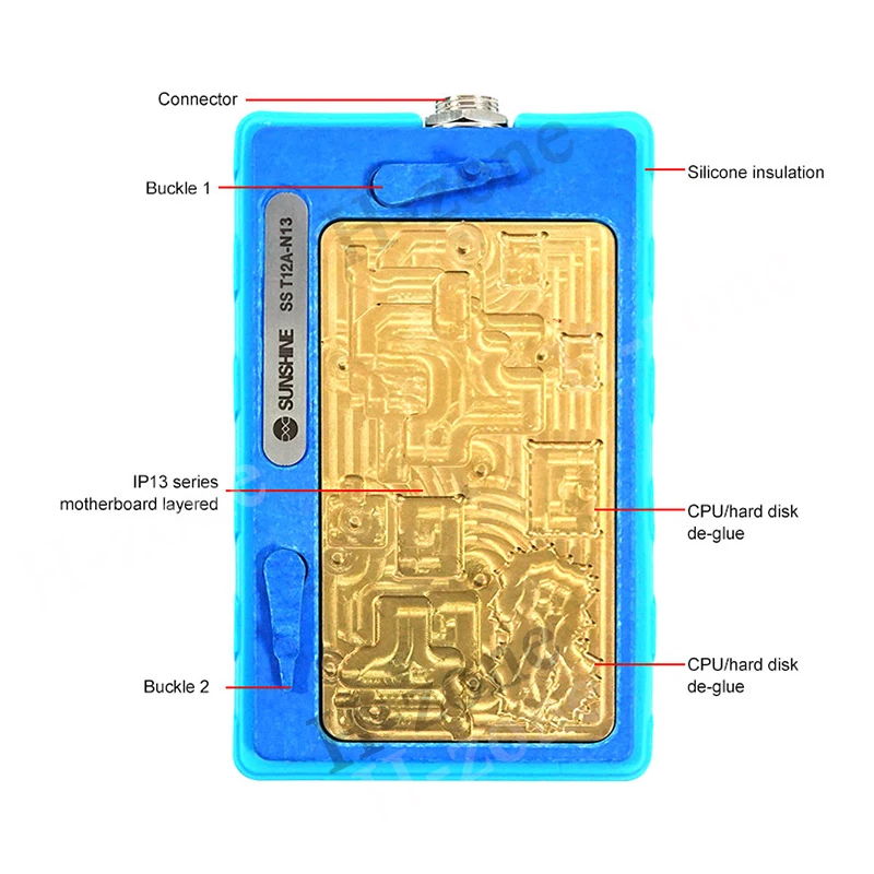 SUNSHINE T12A N13 Motherboard Layered Heating System set For iPhone 11 12 13mini 13pro max Heating Platform Station Repair Tools