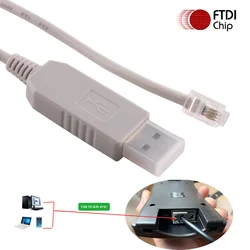 FTDI USB to RJ9 RS232 Serial Hand Control Console Upgrade Cable for Celestron Nexstar Telescope