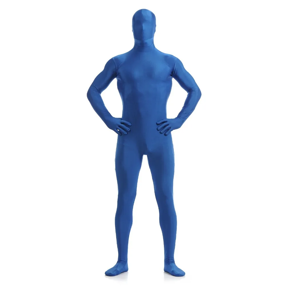 Speerise ผู้ใหญ่ Spandex ไนลอนสีดำ Zentai สูทผู้ชาย One Piece Skin Tights เต็มรูปแบบร่างกาย Zentai Custom เครื่องแต่งกาย