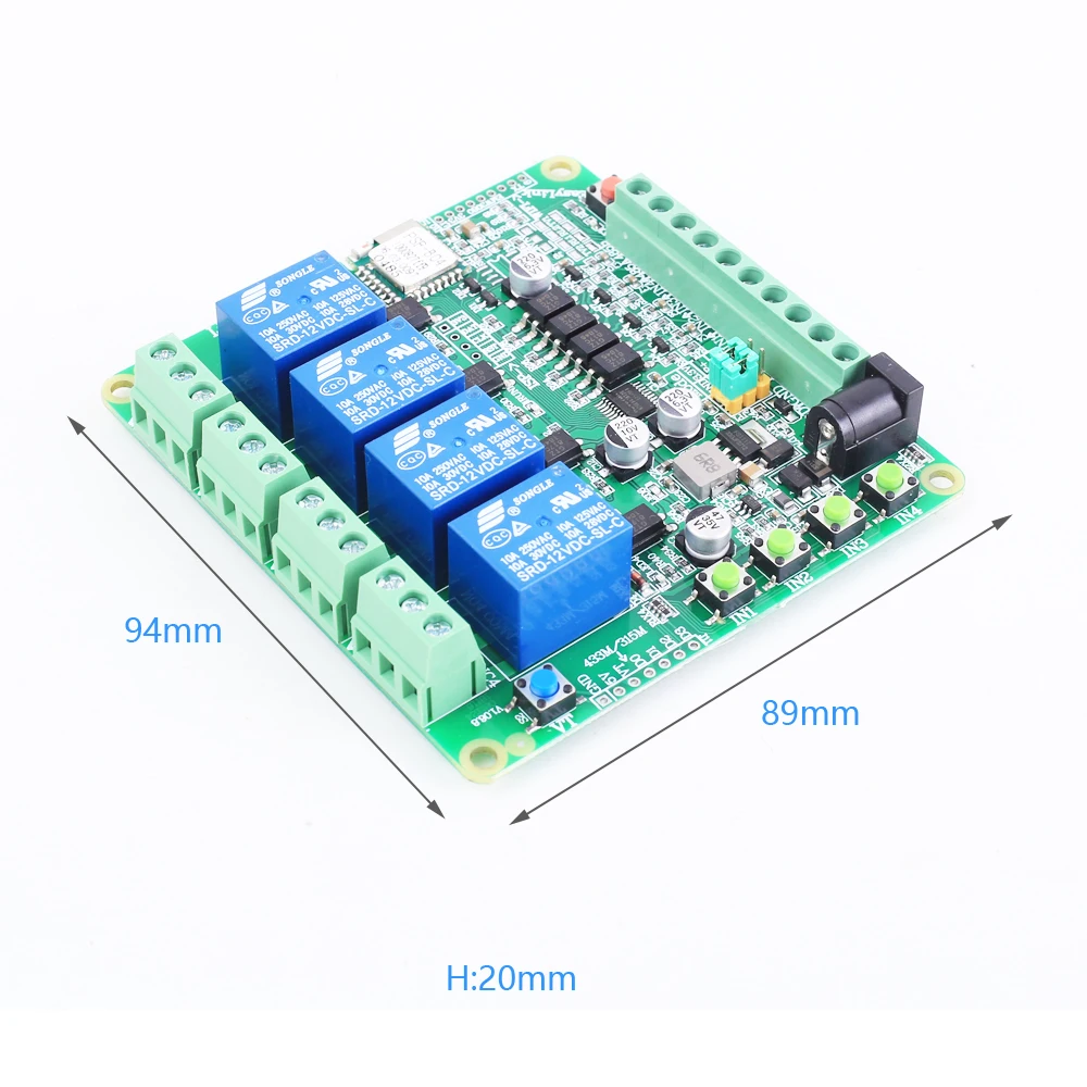 12V 10A WiFi Relay Switch Board 1/2/4 CH Timer Delay eWeLink APP Control Wireless IoT Smart Home Work With Alexa Google Home