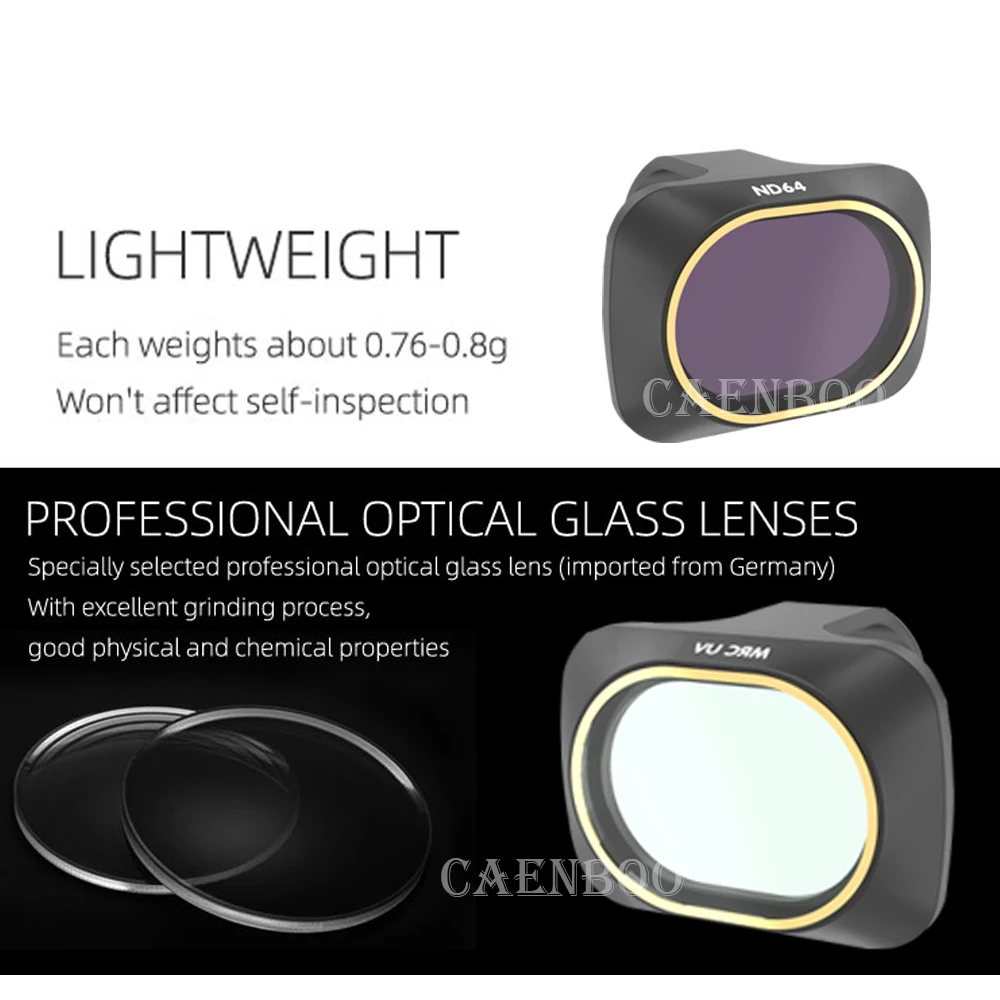 Camera Filter UV CPL Polar ND4/ND8/ND16/ND32 Neutral Density Filters Lens Protector For DJI Mavic Mini/SE/2/2 SE Accessories