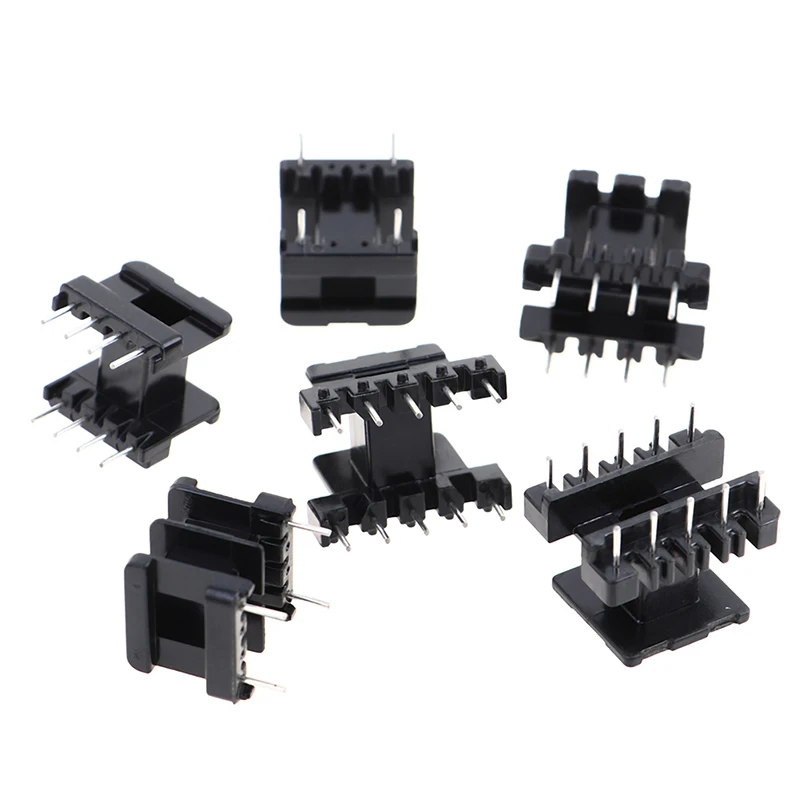 5Sets EE25 4Pin 8P 10P Transformer Bobbin PC40 Ferrite Core Vertical Horizontal