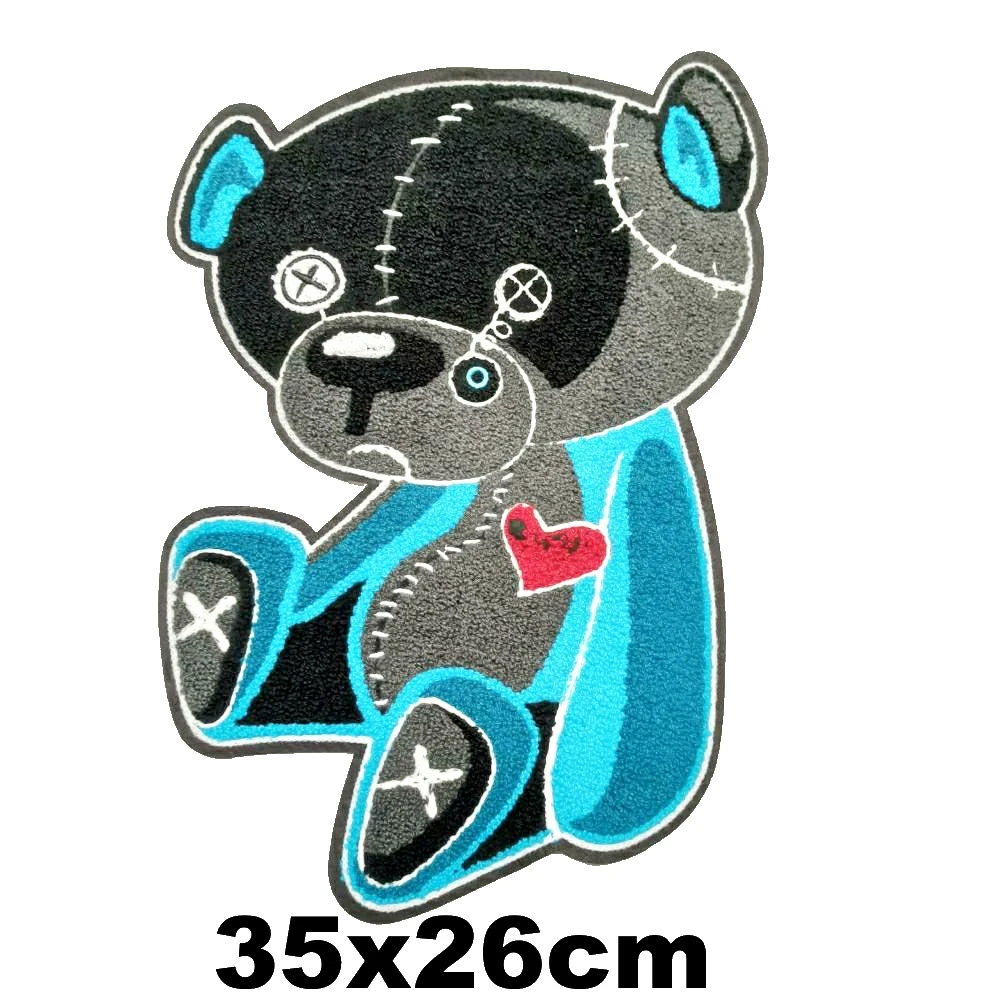 Accessories large embroidery big bear animal cartoon patches for clothing OR-33