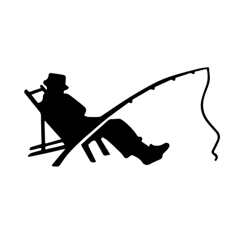 

Funny Fisherman Fish Fishing Worm Bite Hook Car Sticker Automobiles Exterior Accessories Vinyl Decal for Bmw Audi Ford