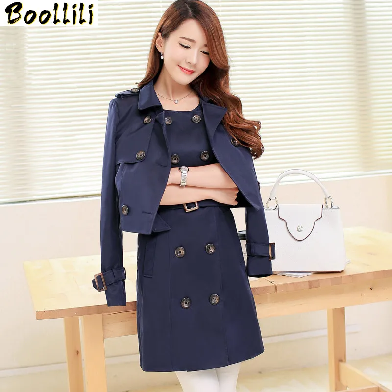 

Spring Boollili 2023 Autumn Trench Coat For Women Slim Sets Of Ladies Coats Women's Windbreaker Plus Size Outwear Abrigos