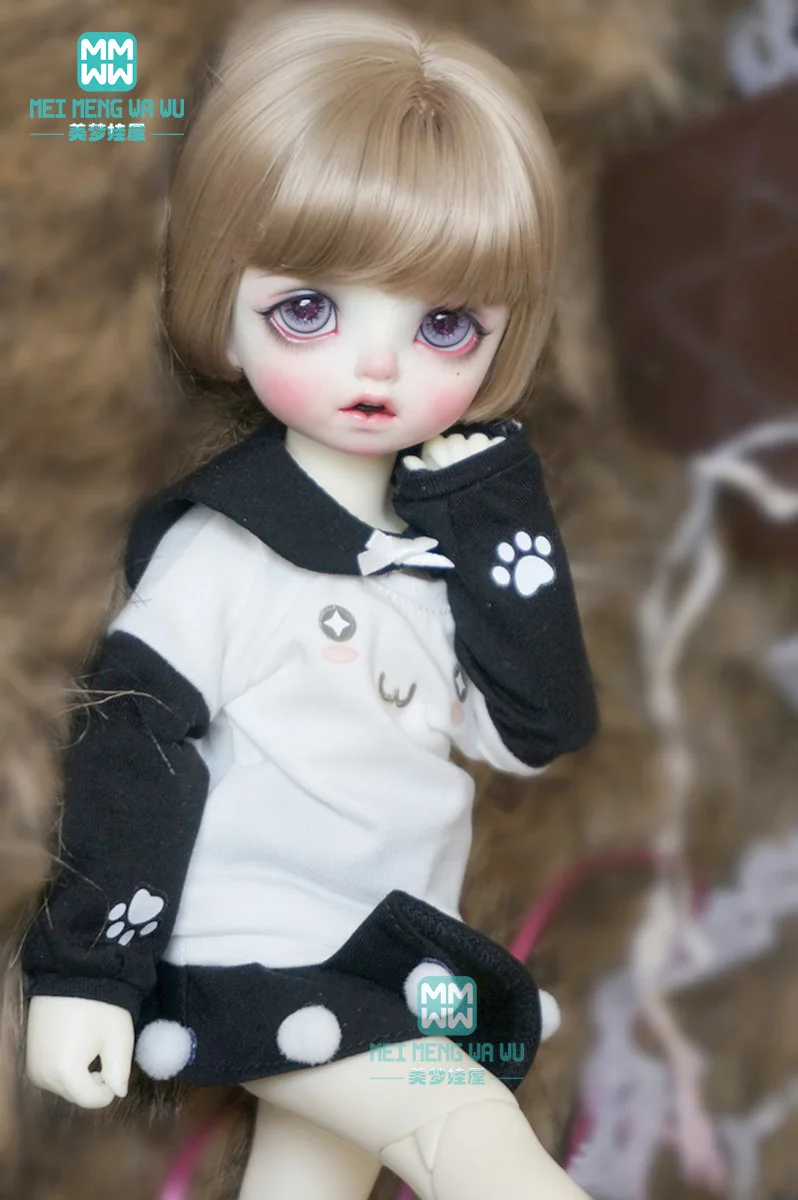 Bjd-ysd人形服,3ピース,ファッショナブル,ジャンプスーツ,糸スカート,ソックス,30cm, 1/6