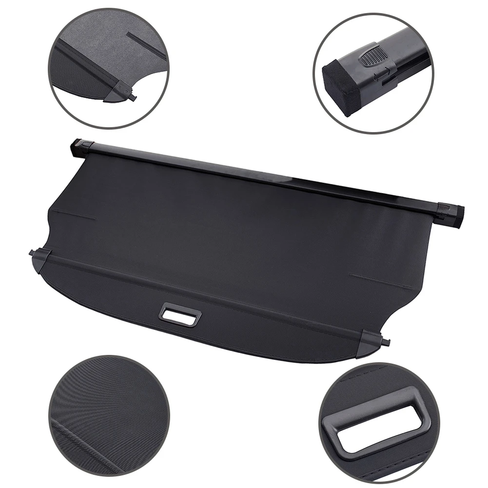 Car Interior Cargo Cover Trunk Cover Luggage Carrier Curtain Black Retractable Cargo Trunk Mat FIt For Hyundai Tucson 2015-2020