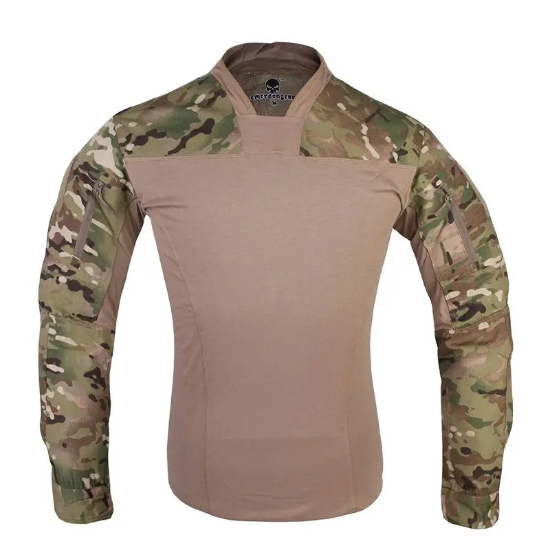 Emersongear Tactical Official Lightweight Combat Shirts Mens Top Tees Long Sleeve T-Shirt Tshirts Airsoft Hunting Hiking Sports