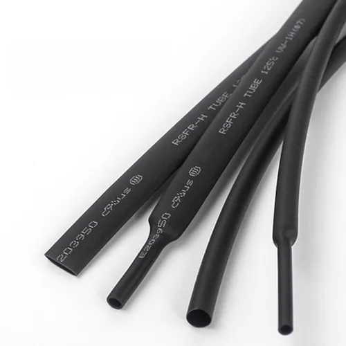 Imagen 2 del producto 10M 2/4/6/8/10mm 2:1 negro aislado retardante de llama Tubo termorretráctil manguito envoltura de cable DIY reparación de conectores