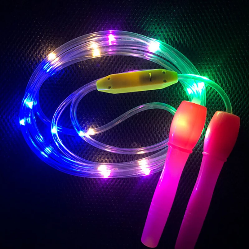 Fitness Jump Rope Cross Fit Workout LED Light Skipping Ropes Jumping Rope For Man Woman Children Speed Cardio Gym Excercise