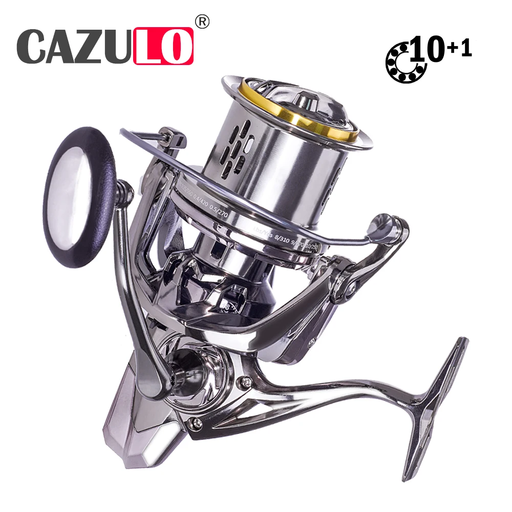 

2021 Fishing Accessories Reel Spinning 10+1BB Pesca Accesorios Mar All Metal Spool Carretilha Carpe Fish Moulinet Max Drag 25kg