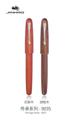 JINHAO 9035 GIFT fountain pen NEW fashion Rosewood Walnut wood color silver Stationery Office school supplies Writing