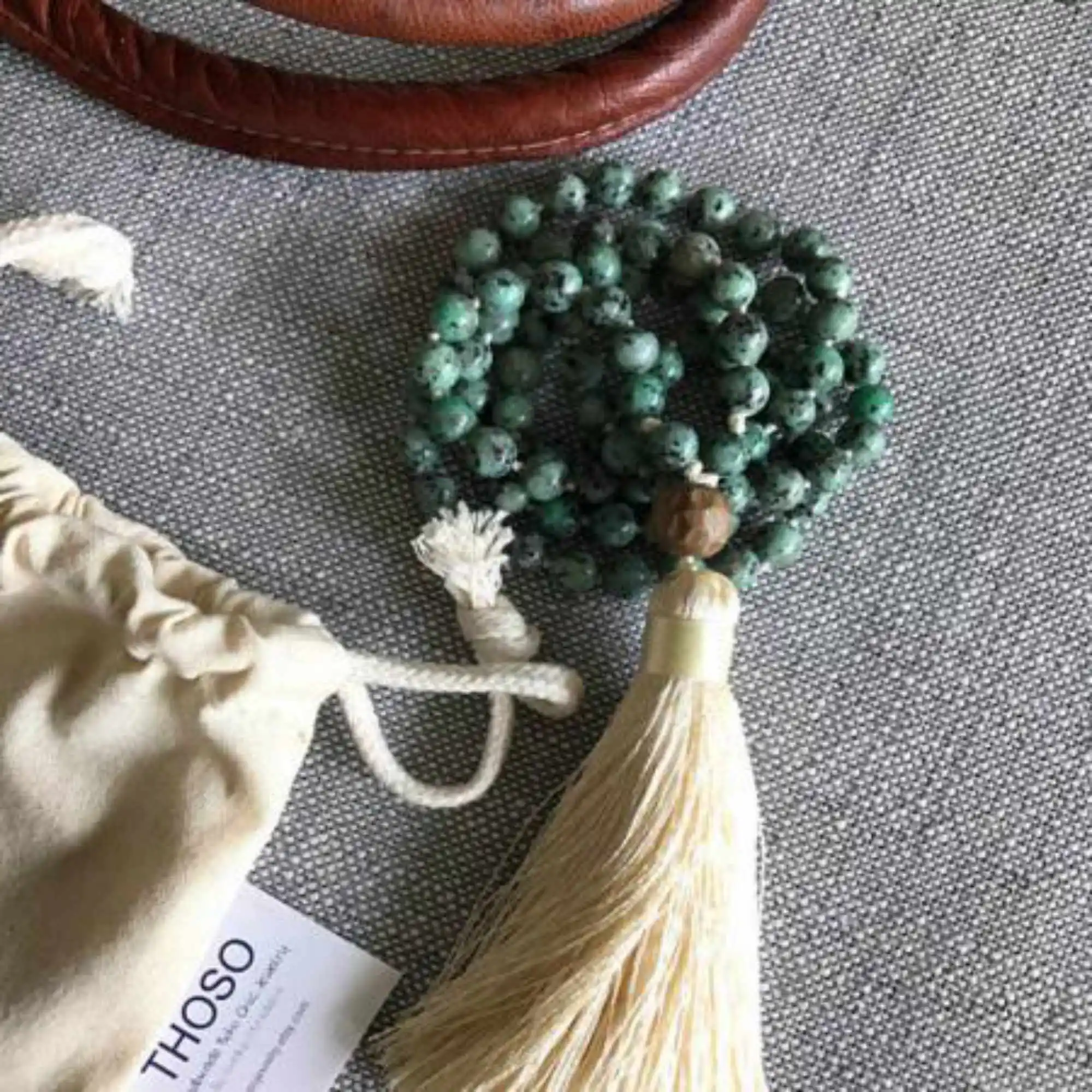 6mm African turquoise 108 Buddha Beads Tassels Necklace Trendy Yoga Teenagers Lariat Formal event Gift Tranquility Men Zen Women