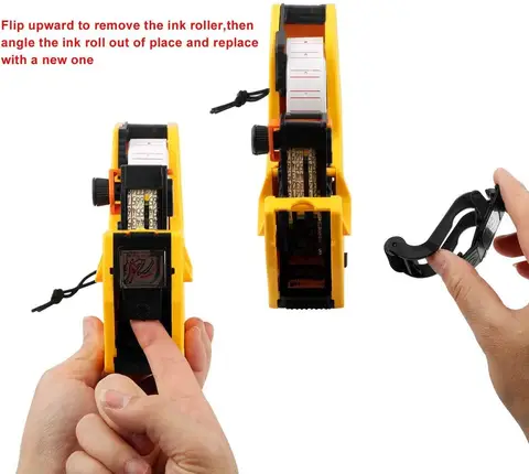 MX-5500 8 अंक EOS हैंडहेल्ड प्राइस टैग गन 50 व्हाइट लेबल और 1 इंक लेबल मशीन किट के साथ 10 best sales मूल्य बंदूक - №9