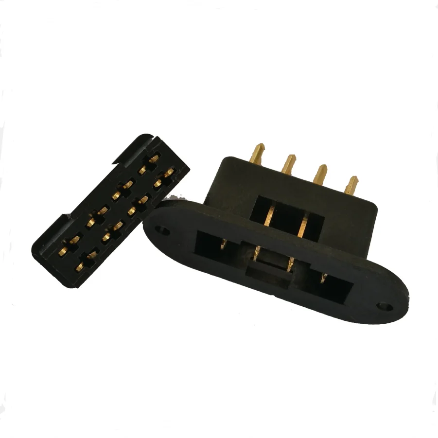 2 Pairs Gold Plated Servo connector MPX 8 pins connector plug for RC hobby Model Car Plane RC accessories