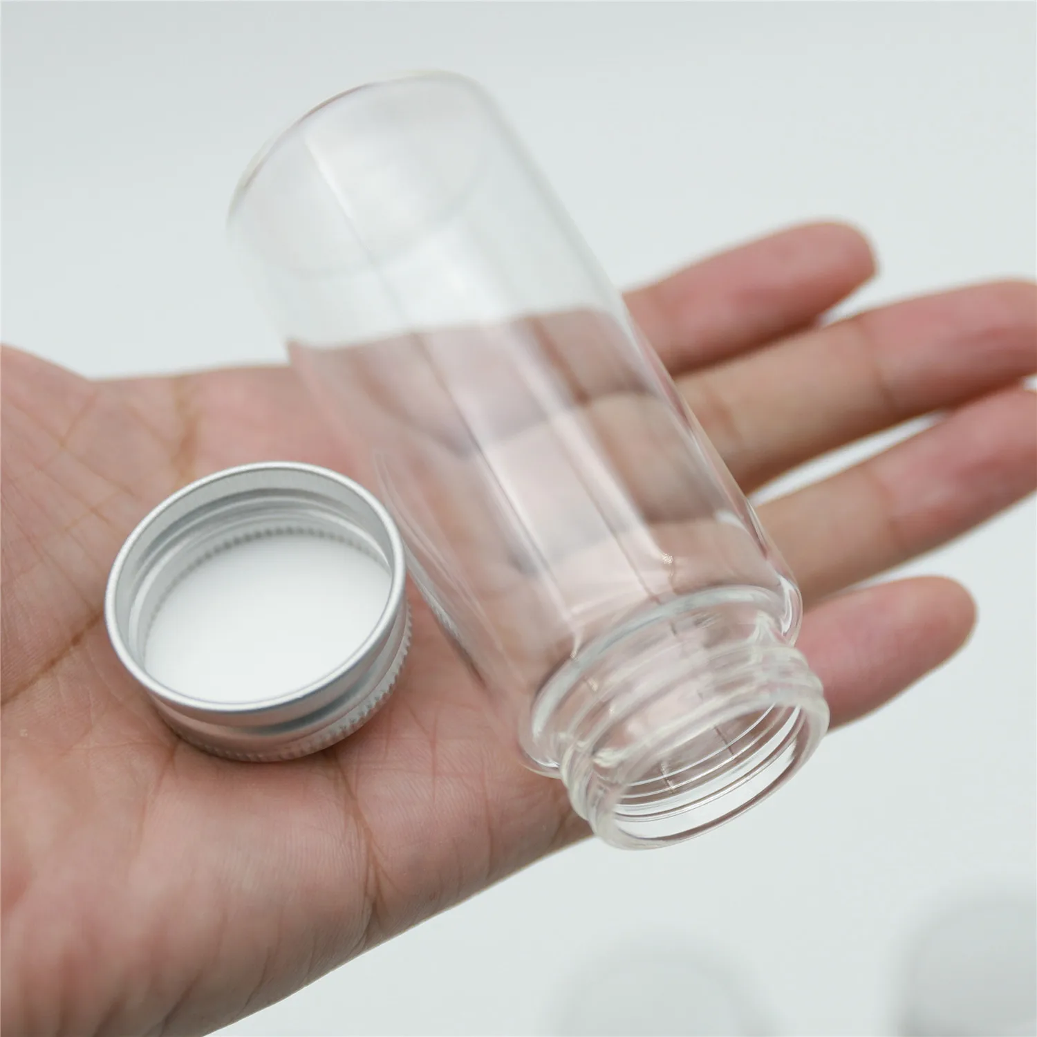 

12 Pieces 37*120mm 100ml Small Glass Bottle vial Test Tube Empty Jar Container Diy Glass Spice storage bottles & jars Containers