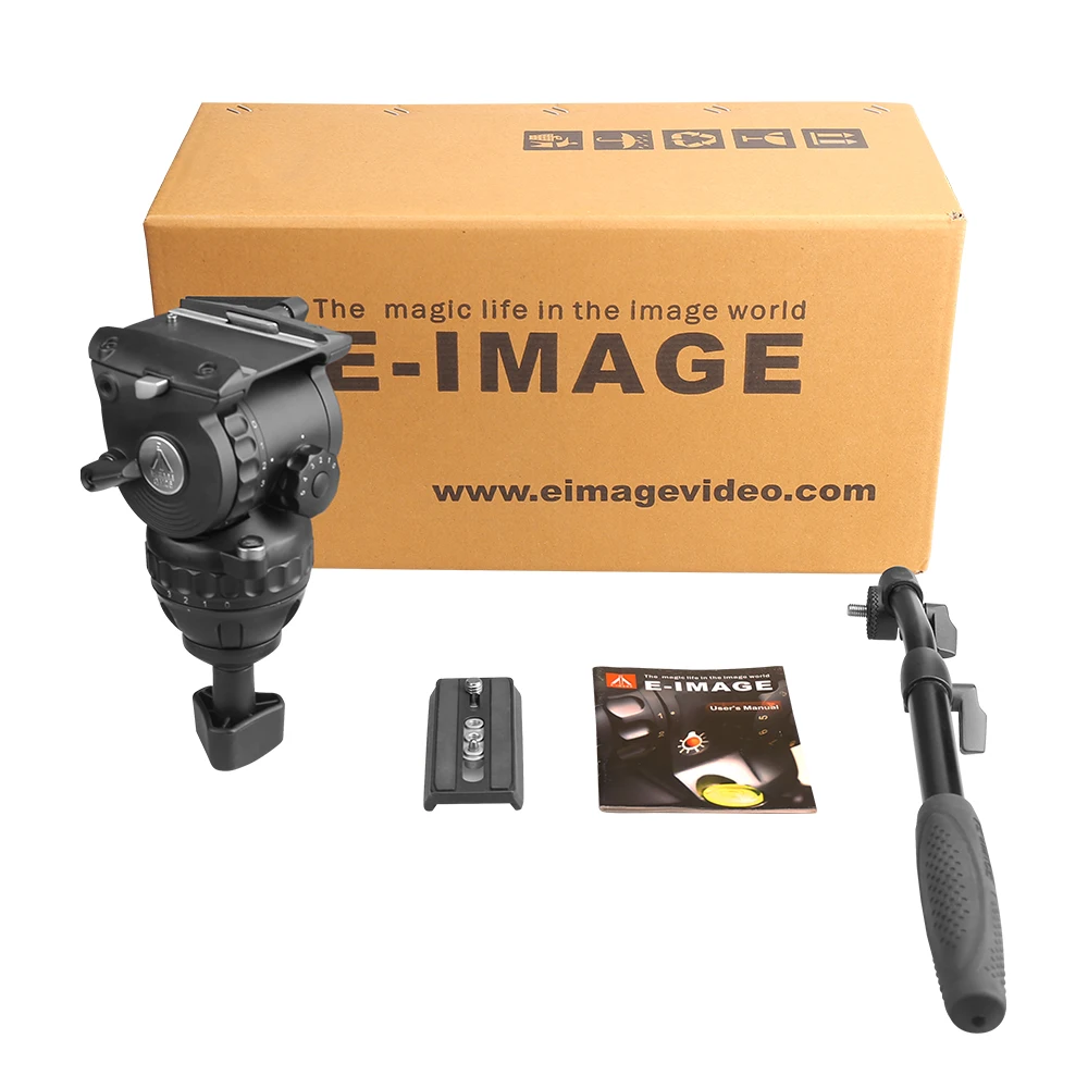 E-IMAGE GH06 6kg Payload 75mm Bowl Video Fluid Head For Camcorder