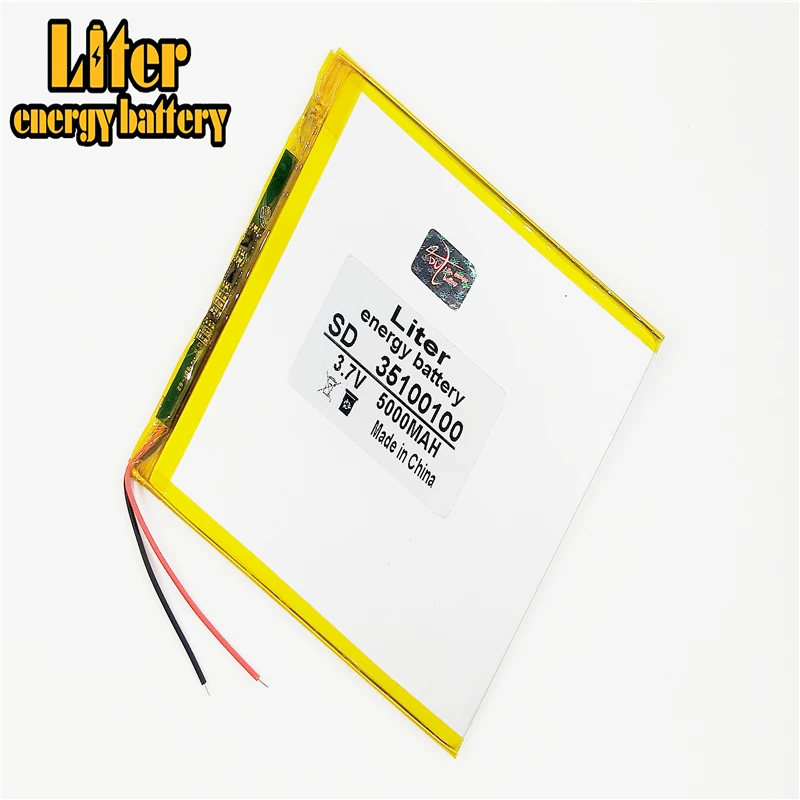 Ricaricabile ai polimeri di batterie 35100100 3.7V 5000MAH Tablet PC batteria generale 7 pollici 8 pollici 9 pollici 33100100