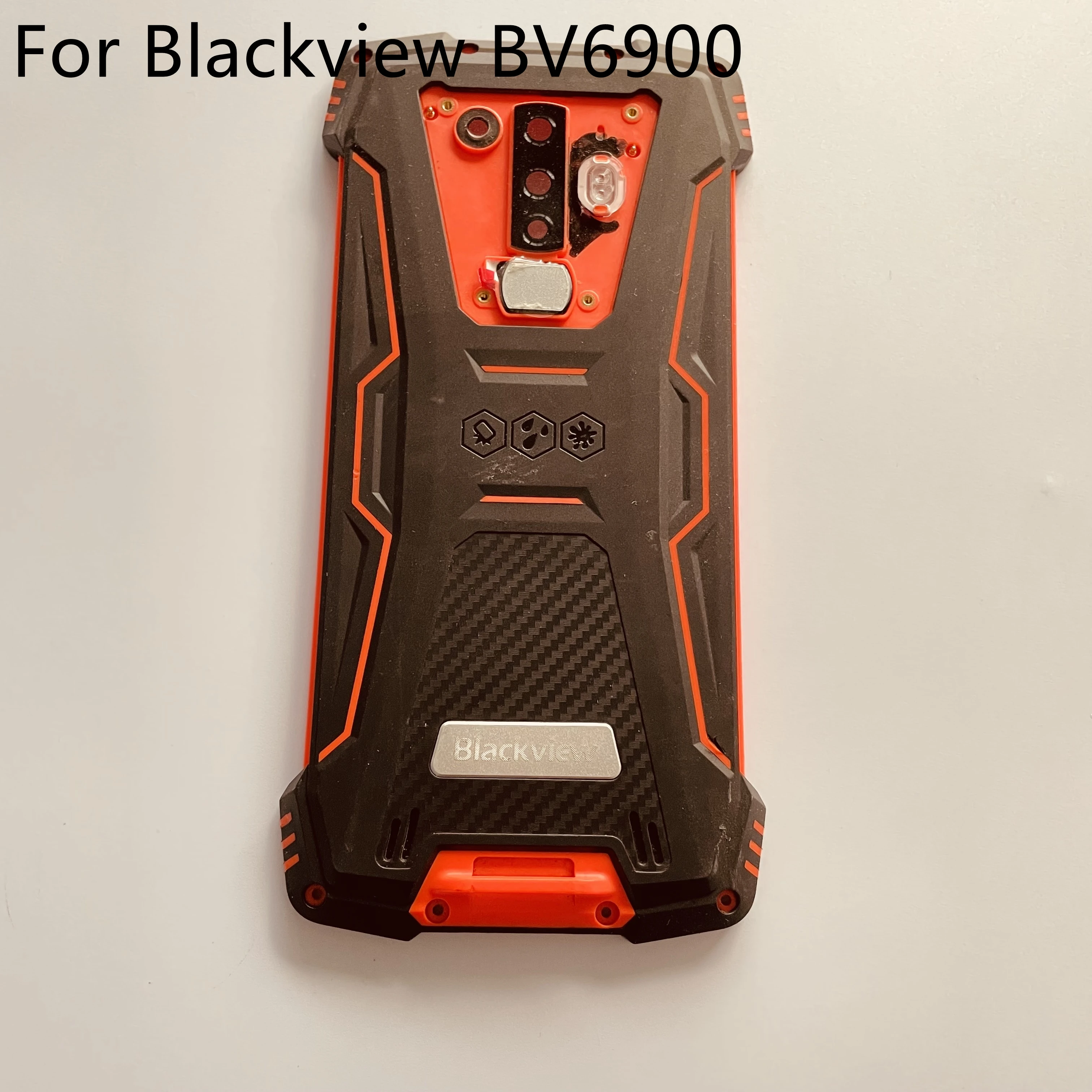 Battery Case Cover Back Shell + Camera Glass Lens For Blackview BV6900 Repair Replacement Accessories Free Shipping