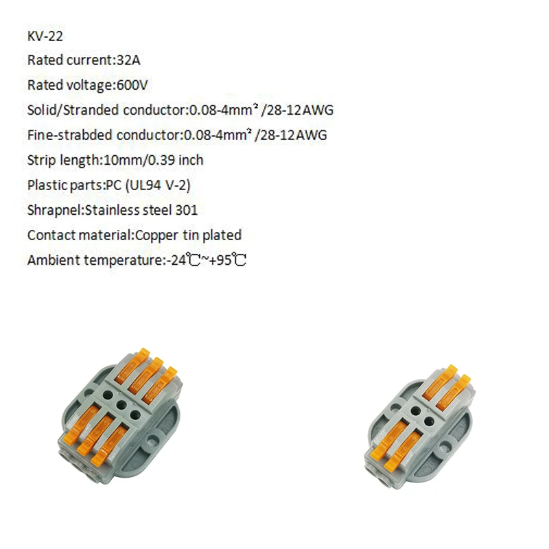 30/50/100PCS Wire Connector 3 pin New Universal Docking Fast Wiring Conductors push-in Terminal Block Electrical Equipment