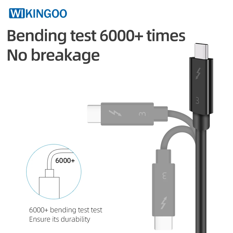 Cable Thunderbolt 3 0.3M 0.5M 0.7M 1M 2M 100W 40G USB C to USB C Cable PD for Macbook Pro Charger