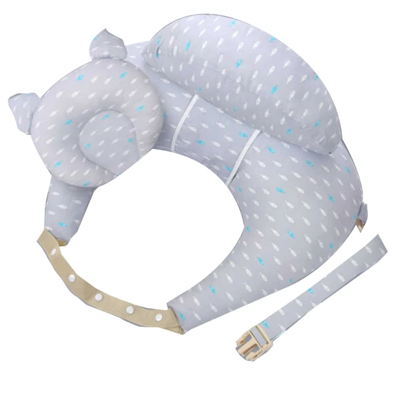 2024 New Adjustable Newborn Nursing Breastfeeding Pillow Bottle Feeding with Auxiliary Shoulder Strap Proper Positioning Feeding