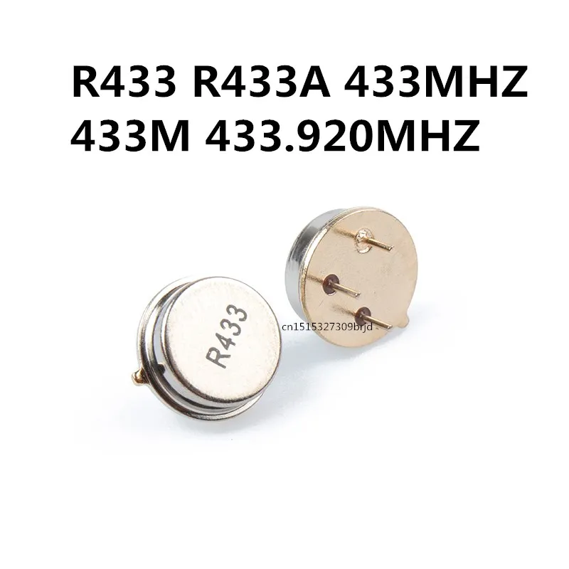 Original New 30PCS/ R433 R433A 433MHZ 433M 433.920MHZ  3P Crystal oscillator filter circular