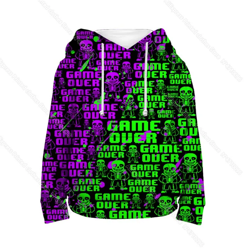 Kinder UNDERTALE Sans Und Papyrus Hoodies Sudadera Frühling Herbst Kinder 3D Cartoon Anime Sweatshirts Jungen Mädchen Kleinkind Pullover