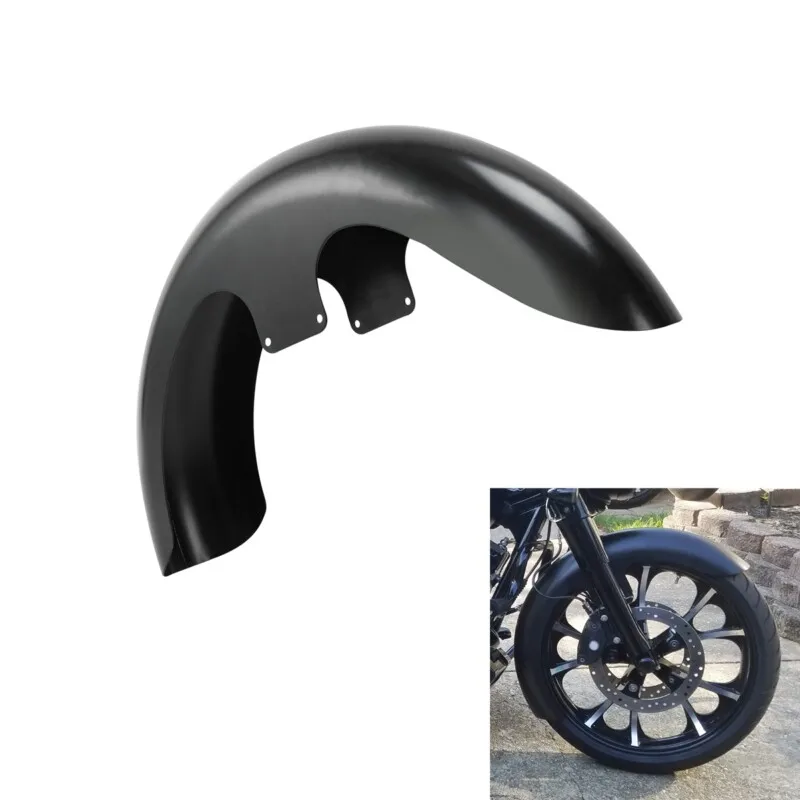 

Motorcycle 23" Wrap Front Fender For Harley Touring Road King Custom Electra Street Glide Baggers 2014-2022