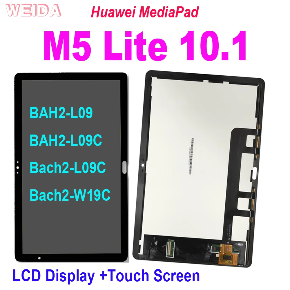 10.1 "Huawei MediaPad M5 Lite LTE 10 Display LCD Touch Screen Digitizer Assembly per BAH2-L09 BAH2-L09C Bach2-L09C Bach2-W19C