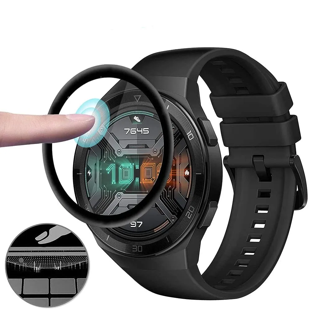 Protective Film For Huawei Watch GT 2e Smart Watch Screen Protector Films Full Clear TPU Soft Ultra-thin Cover 3D Soft Flexible