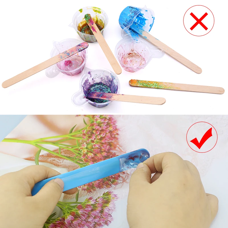 Silicone Stir Sticks Reusable Silicone Popsicle Sticks Tools for Mixing Resin, Epoxy, Liquid, Paint, Making Glitter Tumblers