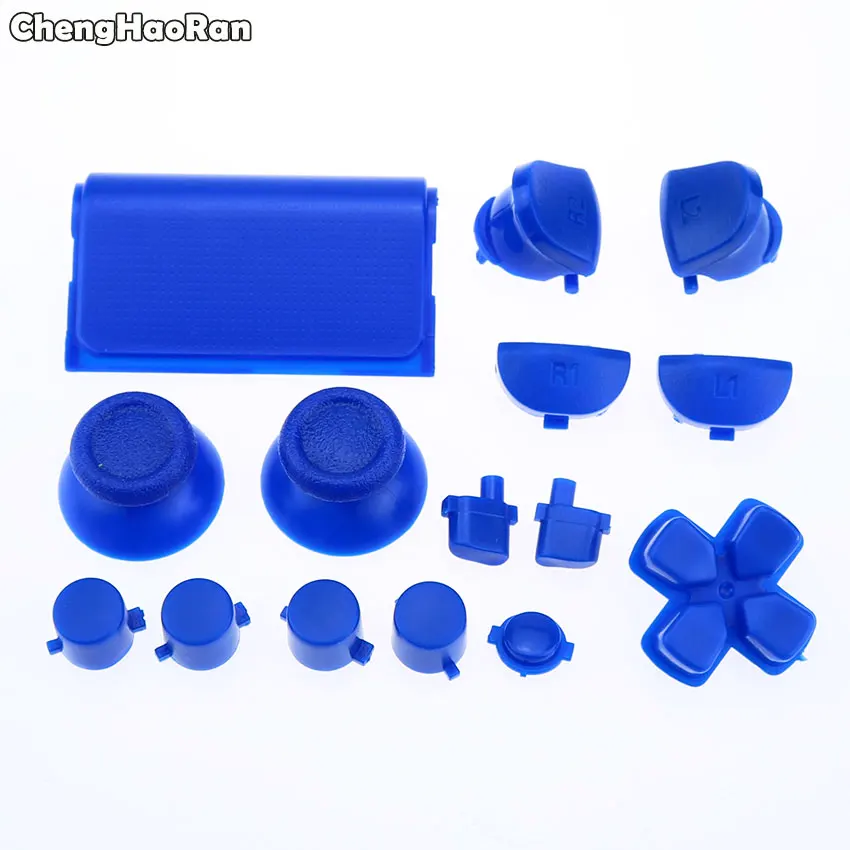 Chenghaئران طقم عصري بأزرار كاملة لسوني بلاي ستيشن Dualshock 4 PS4 2.0 متحكم R2 L2 R1 L1 زر الزناد ملحقات الألعاب