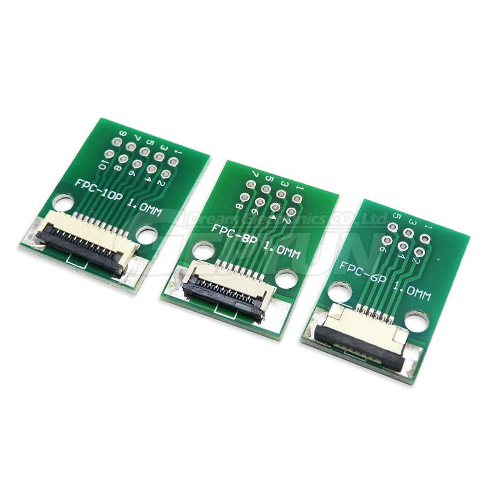 5PCS FPC FFC 0.5MM /1.0MM pitch for cable transfer conversion board 6P /8P/ 10P /12P/20P/ 24P / 26P / 30P / 34P /40P / 50P / 60P